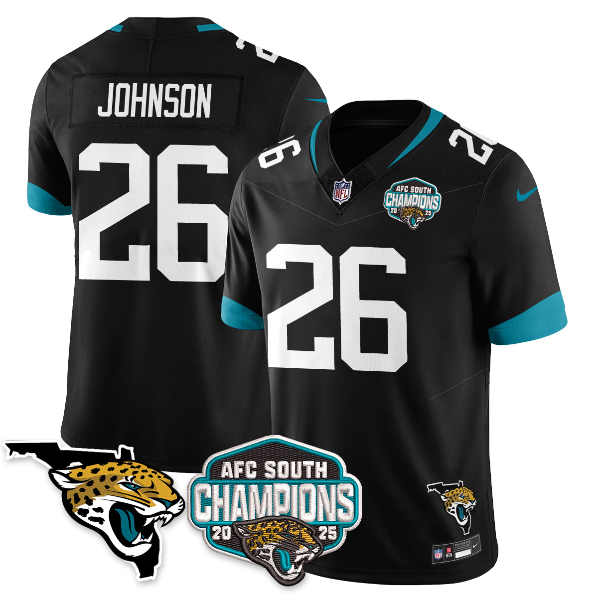 JAX AFC South Division Champions Vapor Limited Jersey