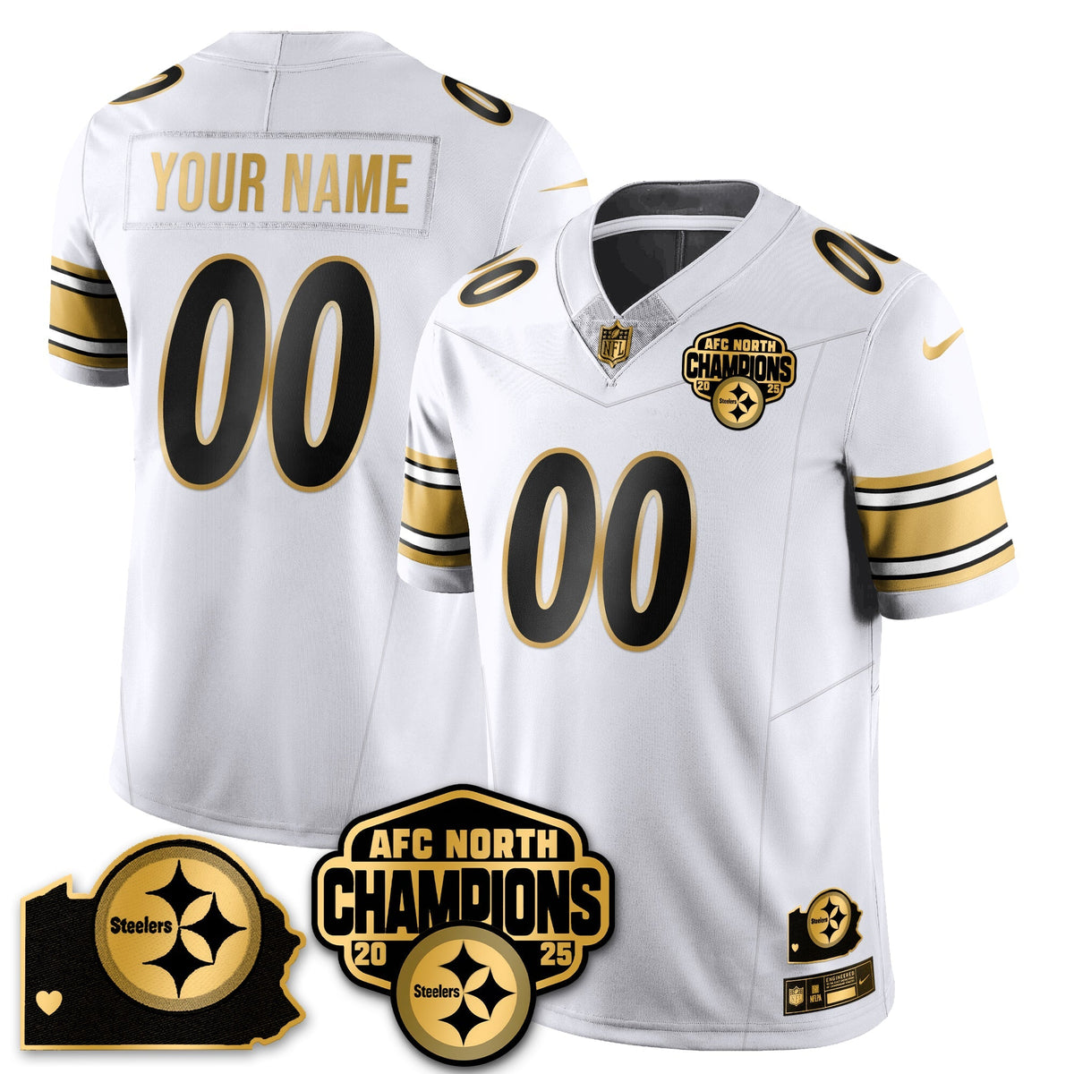 PIT AFC North Division Champions Vapor Limited Gold Jersey