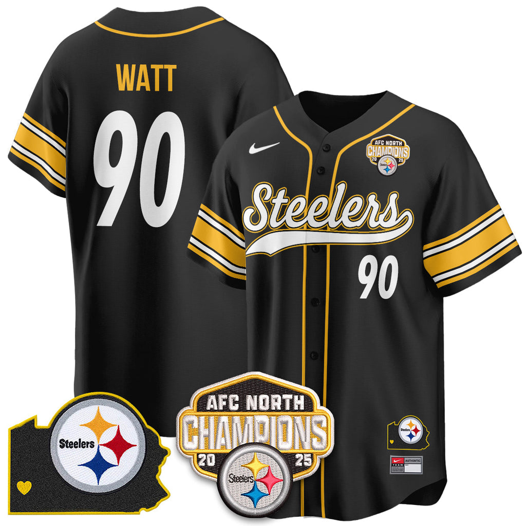 PIT AFC North Division Champions Vapor Limited Baseball Jersey - All Stitched