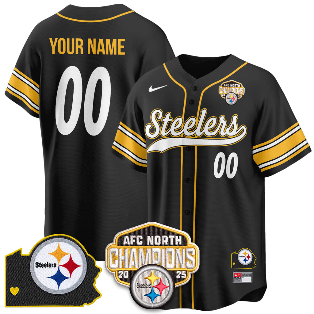 PIT AFC North Division Champions Vapor Limited Baseball Jersey - All Stitched