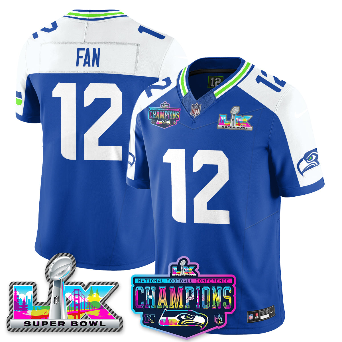 SEA 2025 Vapor Limited Jersey - NFC Champions Limited Patch