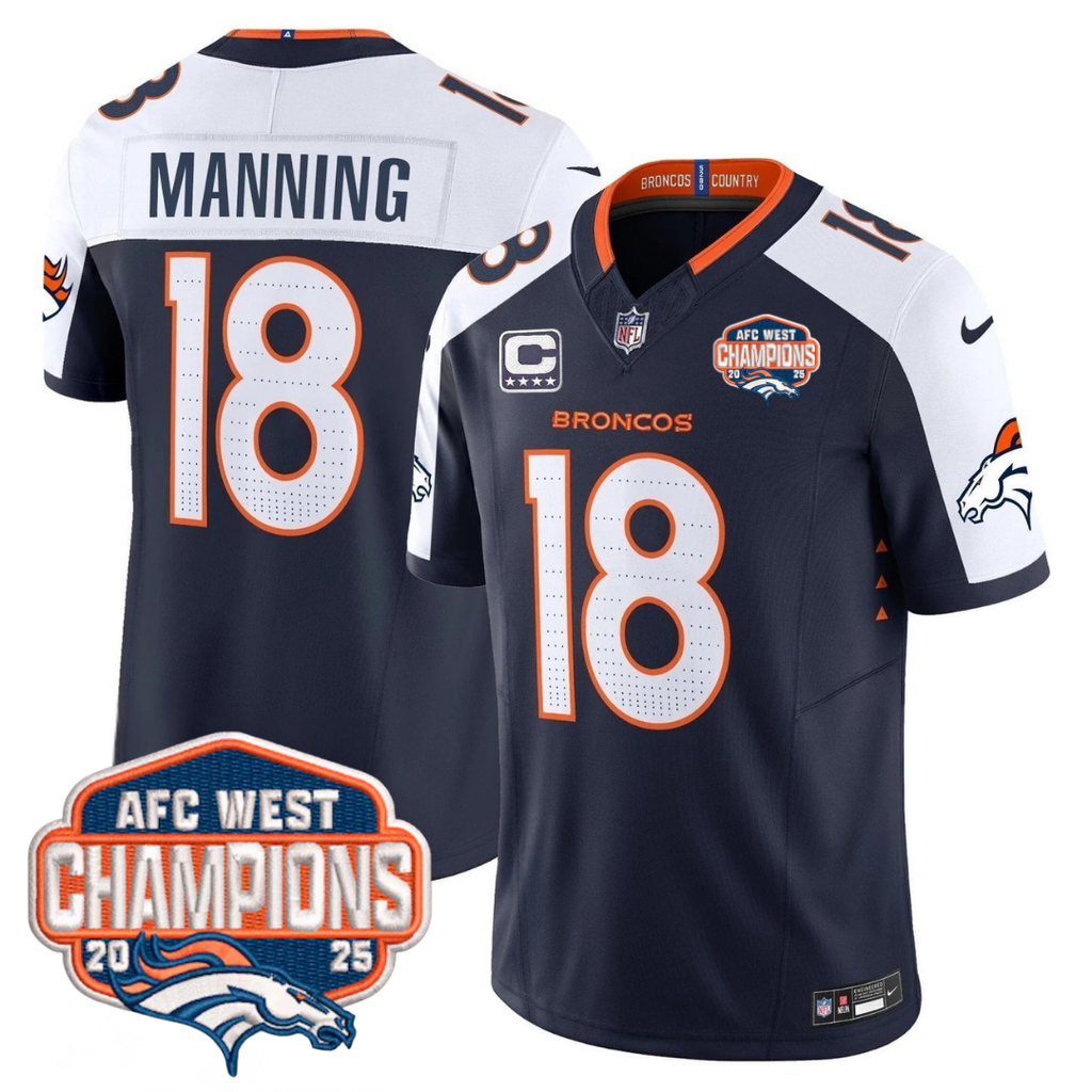 DEN AFC West Champions Patch Vapor Limited Jersey V2
