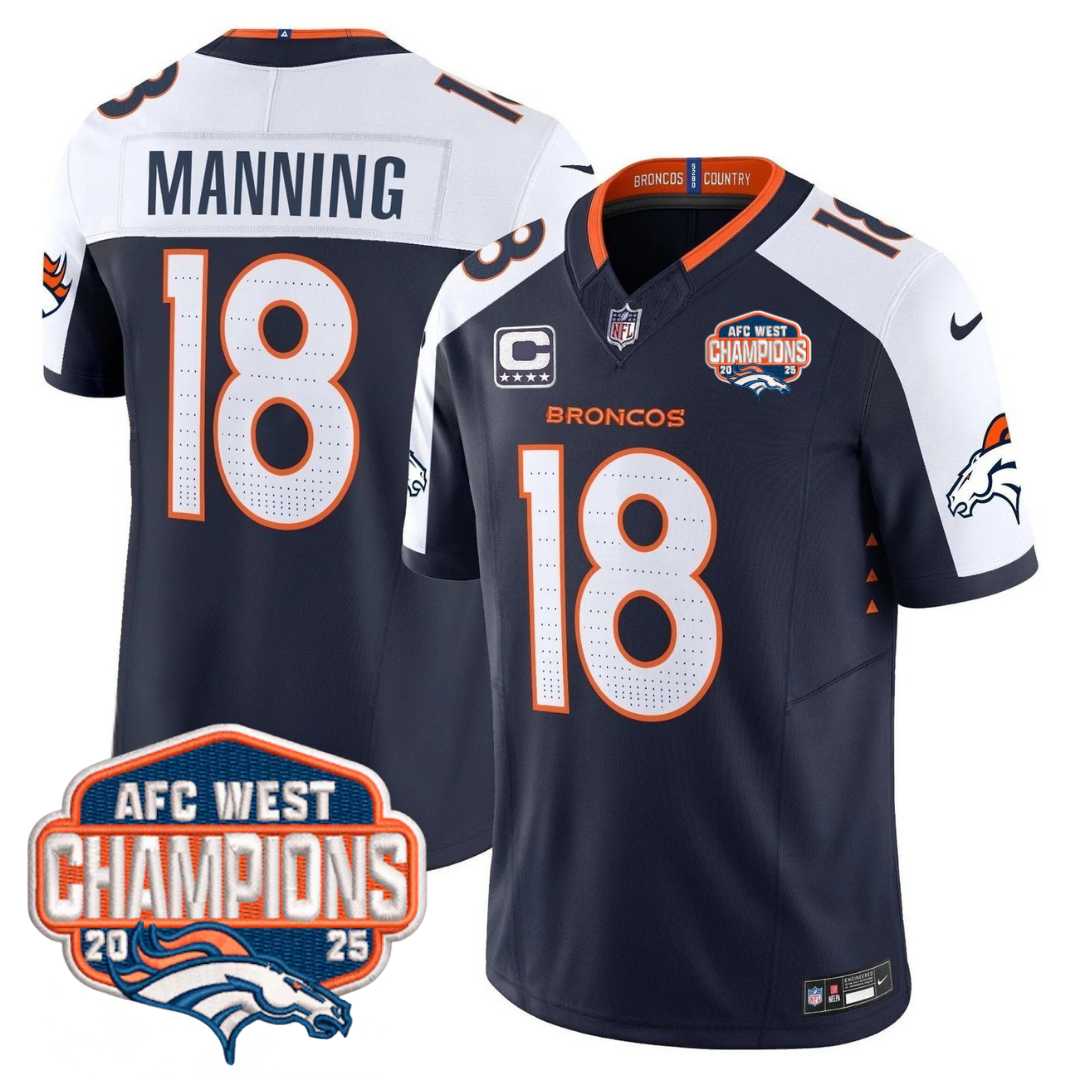 DEN AFC West Champions Patch Vapor Limited Jersey V2