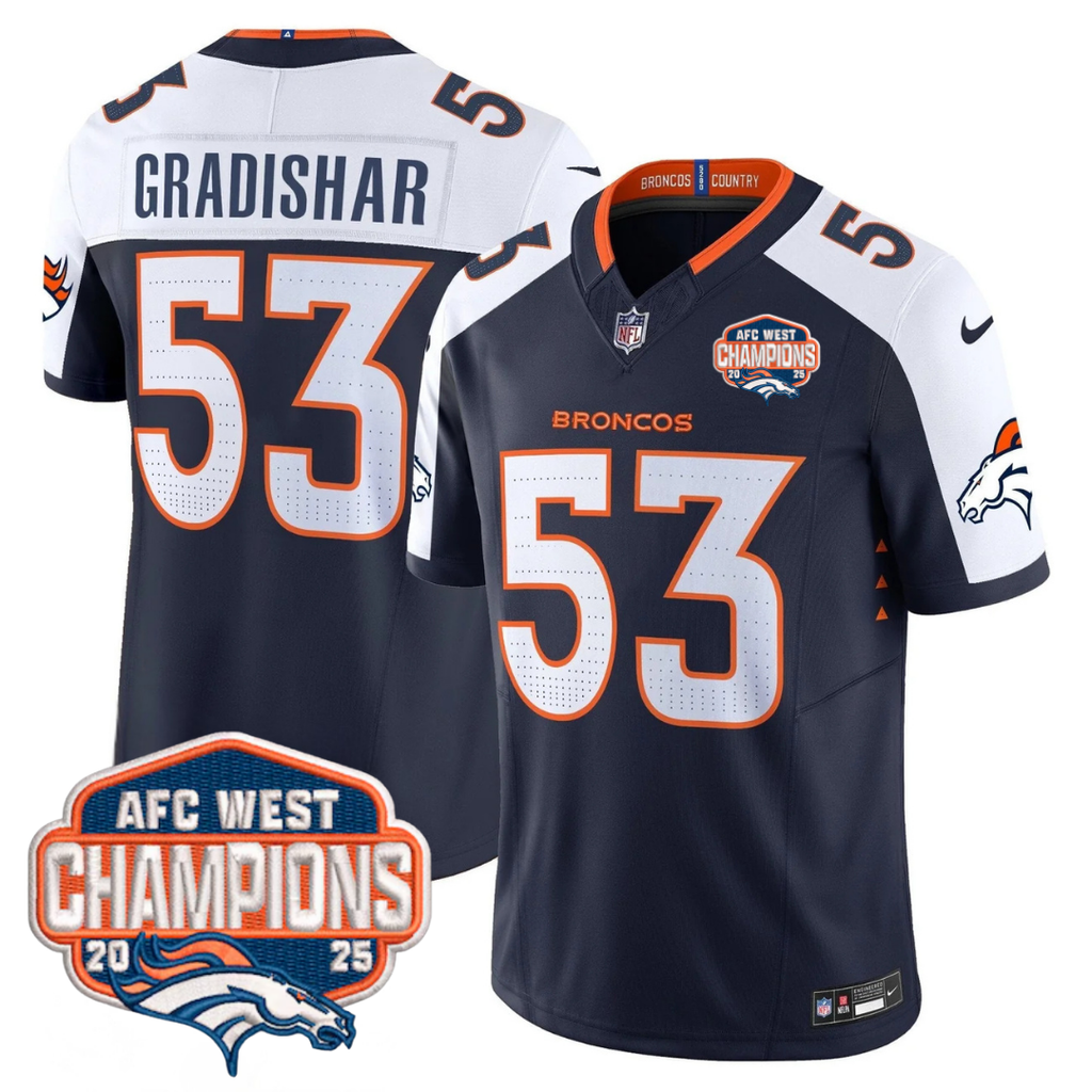 DEN AFC West Champions Patch Vapor Limited Jersey V2
