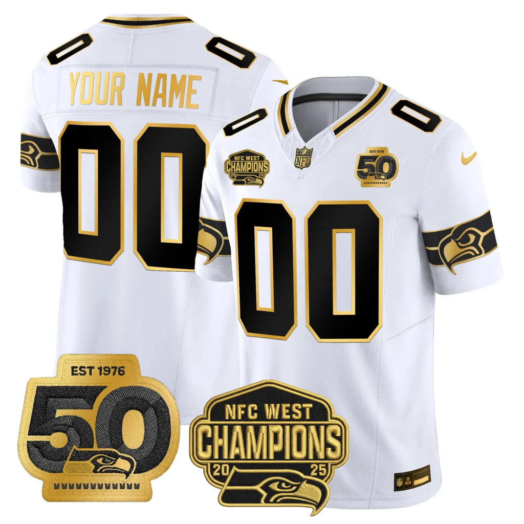 SEA 50th & NFC West Champions Patch Vapor Limited Jersey