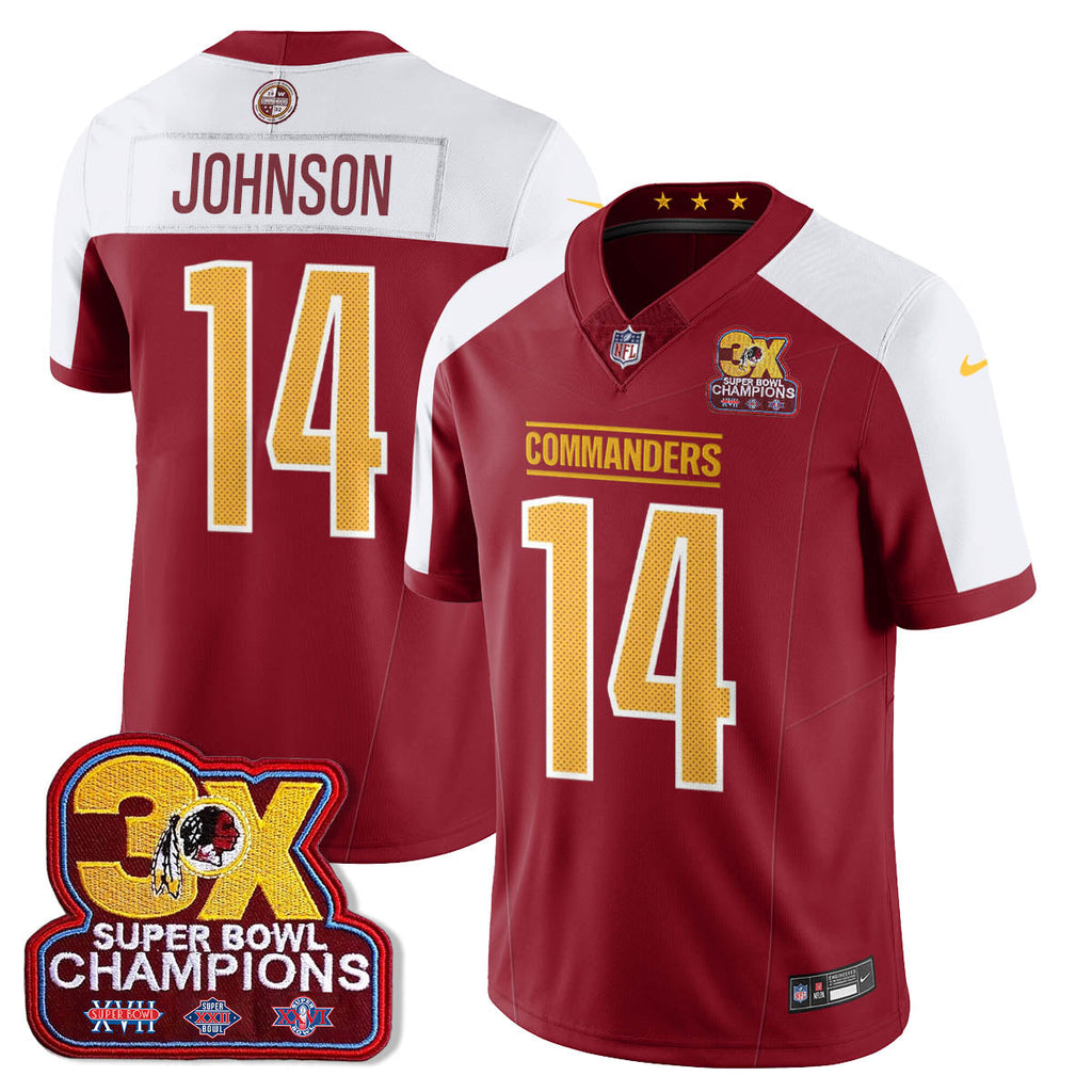 WAS 3-Time Champions Patch Vapor Limited Jersey