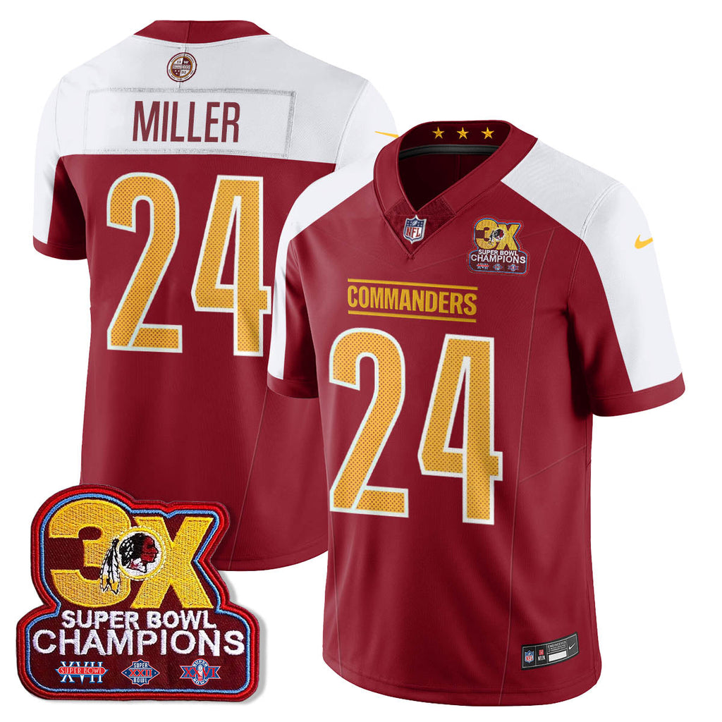 WAS 3-Time Champions Patch Vapor Limited Jersey