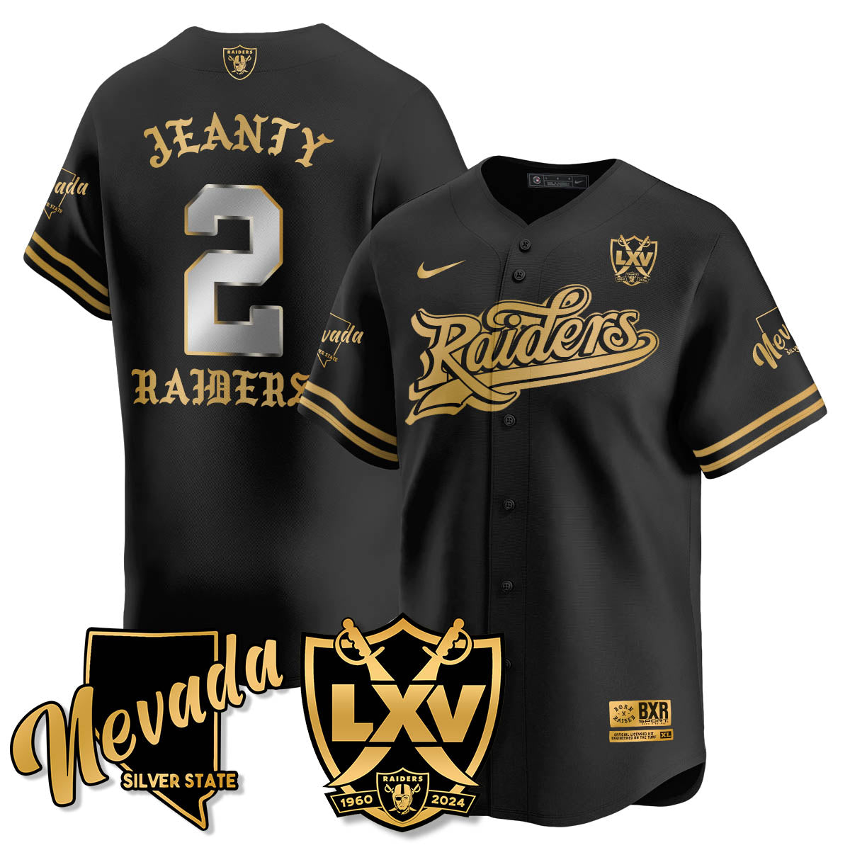 LVR Born x Raised Baseball Jersey - All Stitched