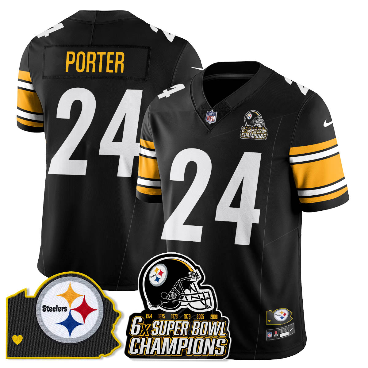 PIT 6-Time Champions Patch Vapor Limited Jersey