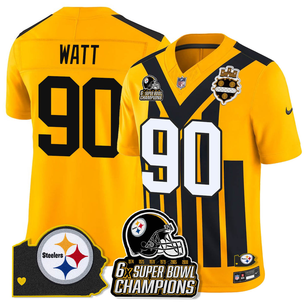 PIT 6-Time Champions Patch Vapor Limited Jersey