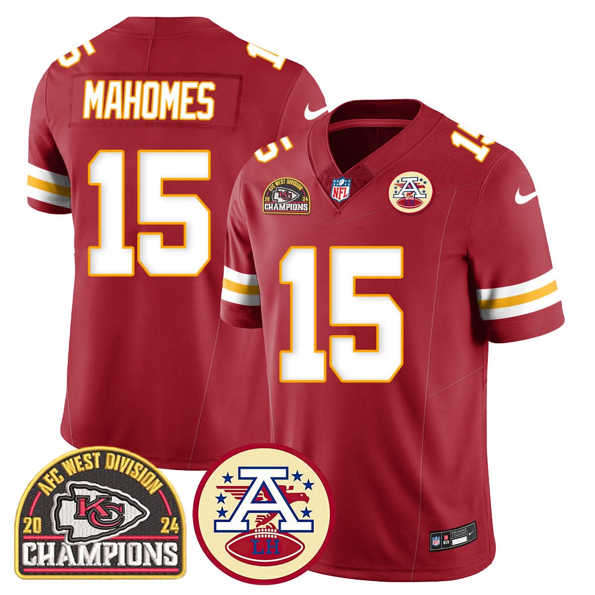 KC 2024 AFC West Champs Jersey