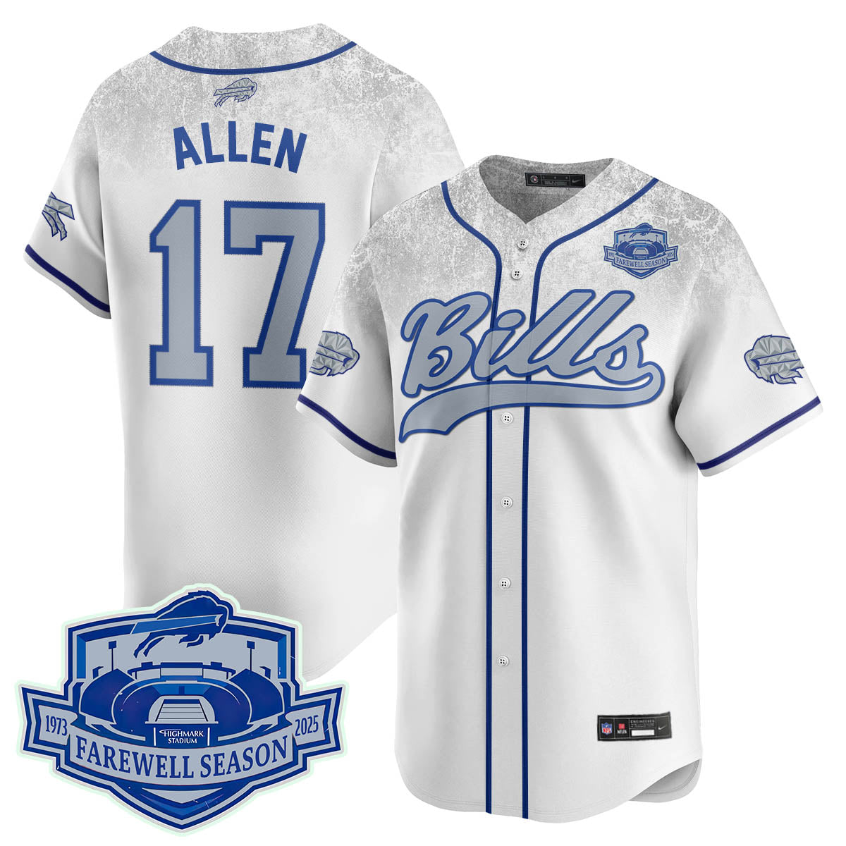 BB 2025 Baseball Jersey All Stitched - Farewell to Highmark Stadium