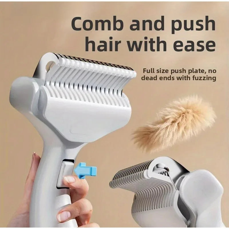 New Pet Knotting Special Hair Removal Comb Cat Dog Beauty Cleaning Safe Hair Removal Tool Remove Pet Hair By Pressing Button