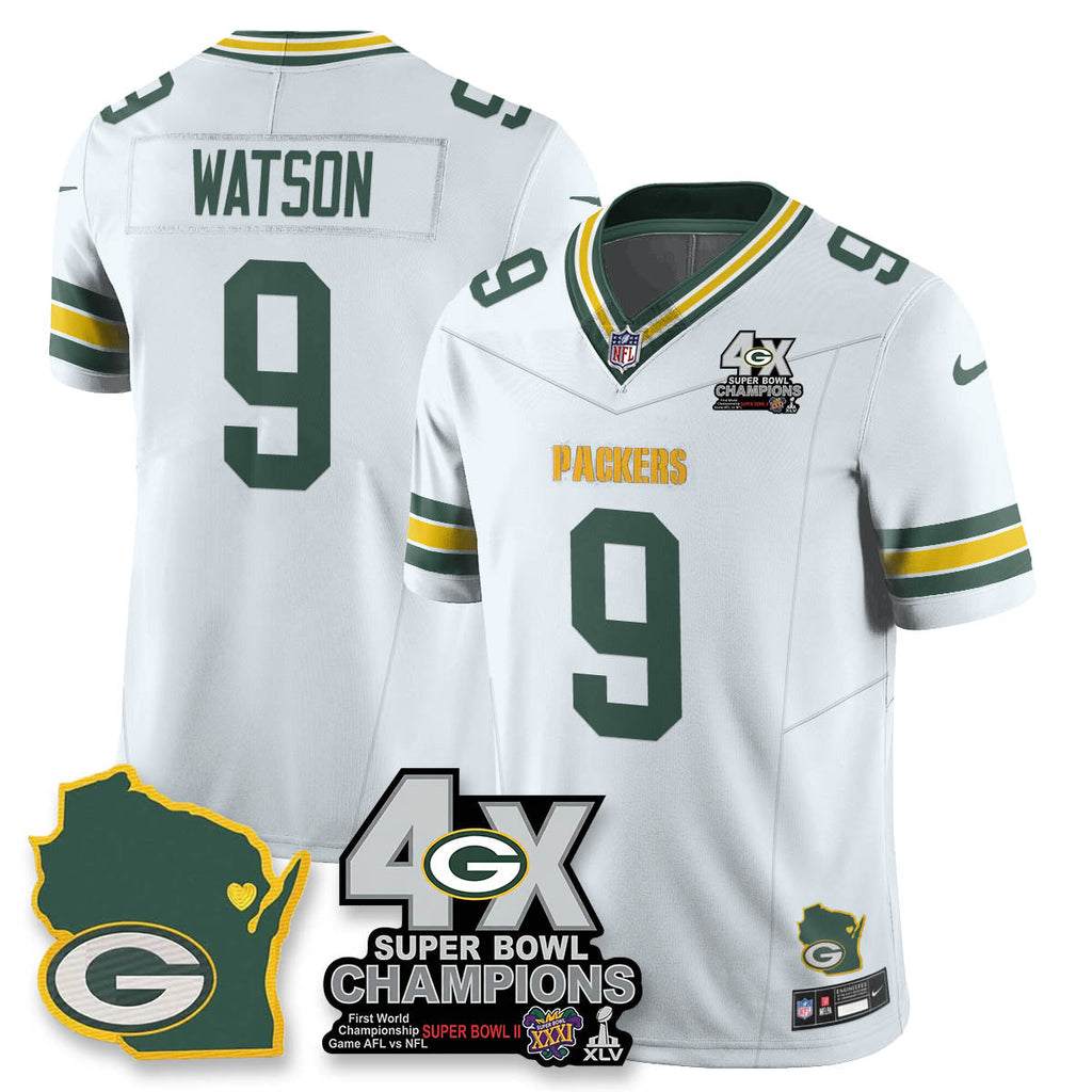 GB 4-Time Champions Patch Vapor Limited Jersey