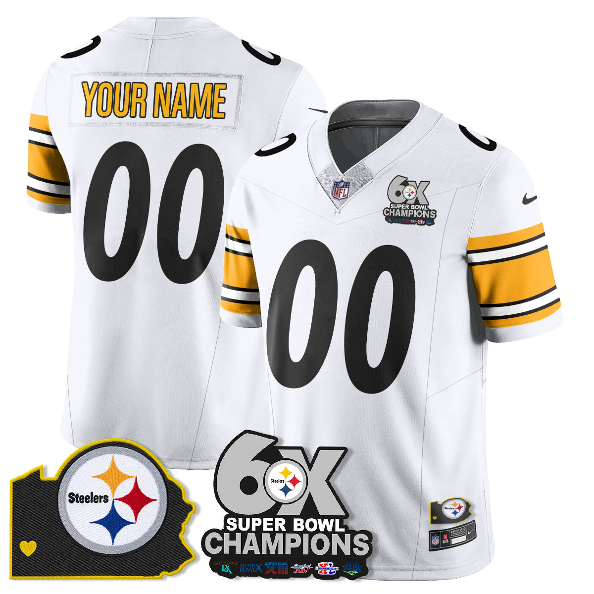 PIT 6-Time Champions Patch Vapor Limited Jersey
