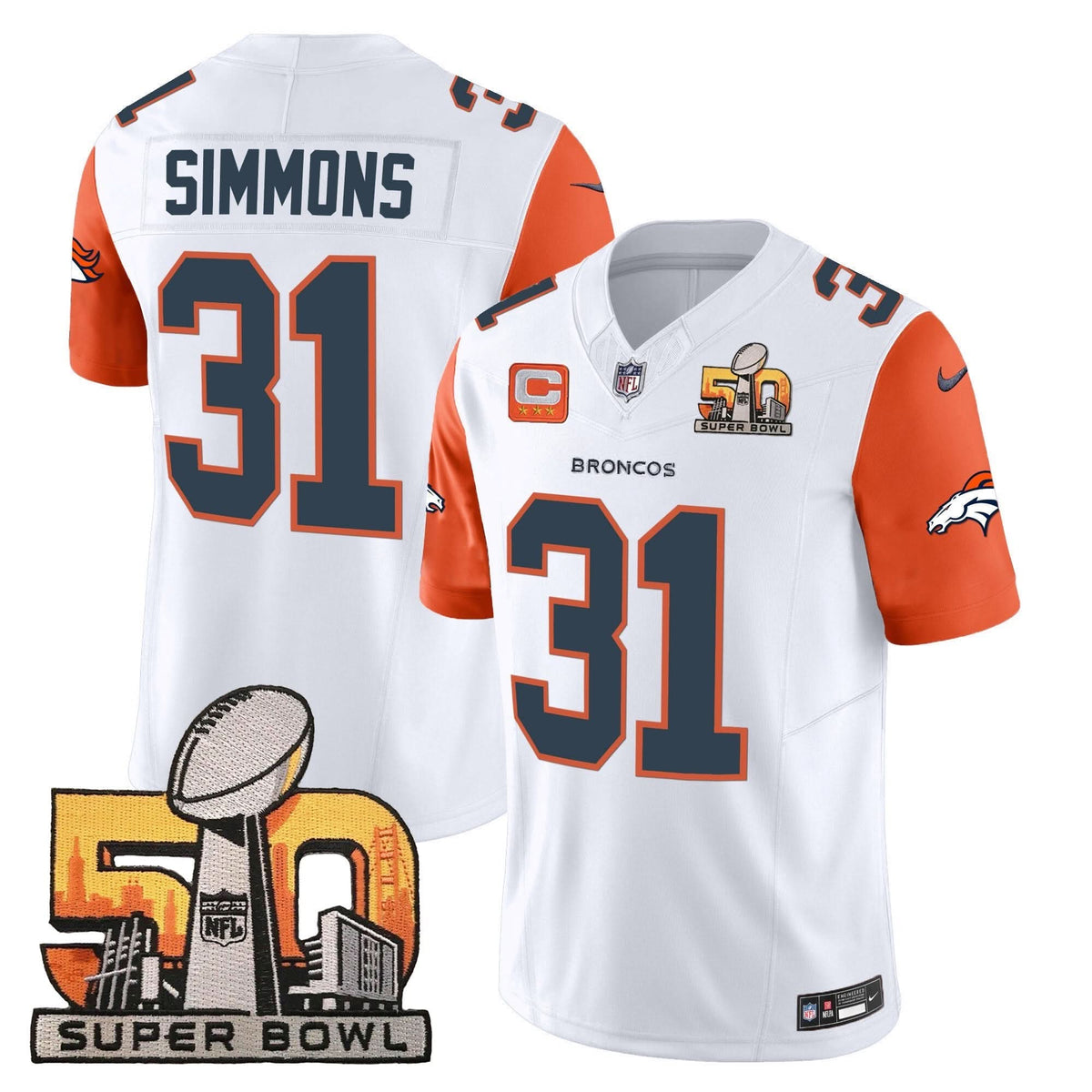 DB Super Bowl 50 Patch Vapor Jersey