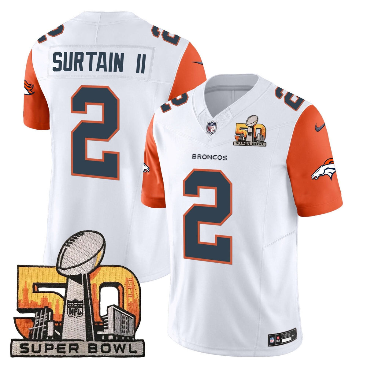 DB Super Bowl 50 Patch Vapor Jersey