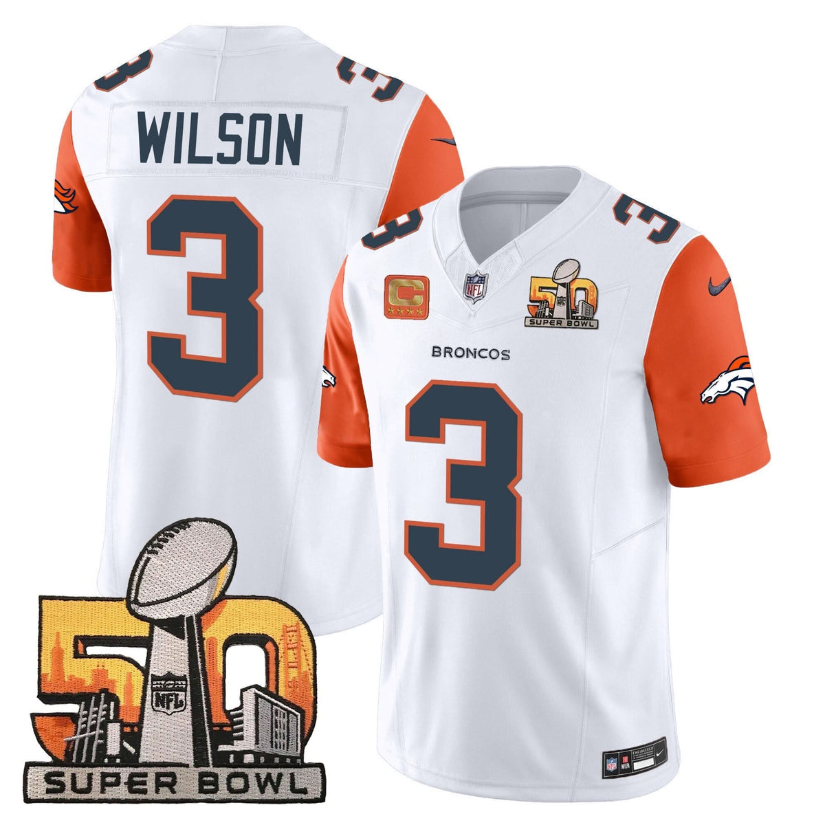 DB Super Bowl 50 Patch Vapor Jersey