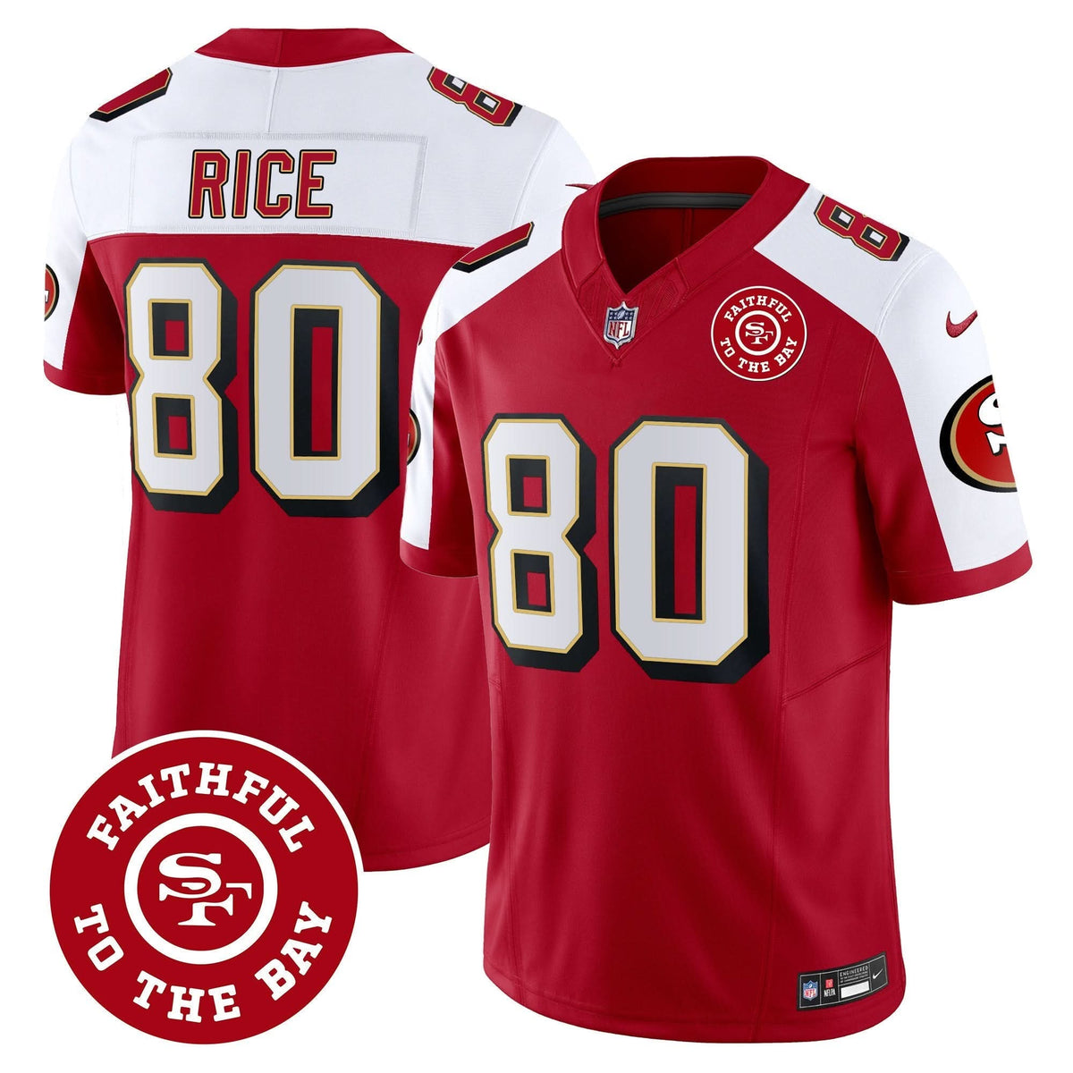 SF Throwback Faithful To The Bay Patch Vapor Limited Jersey