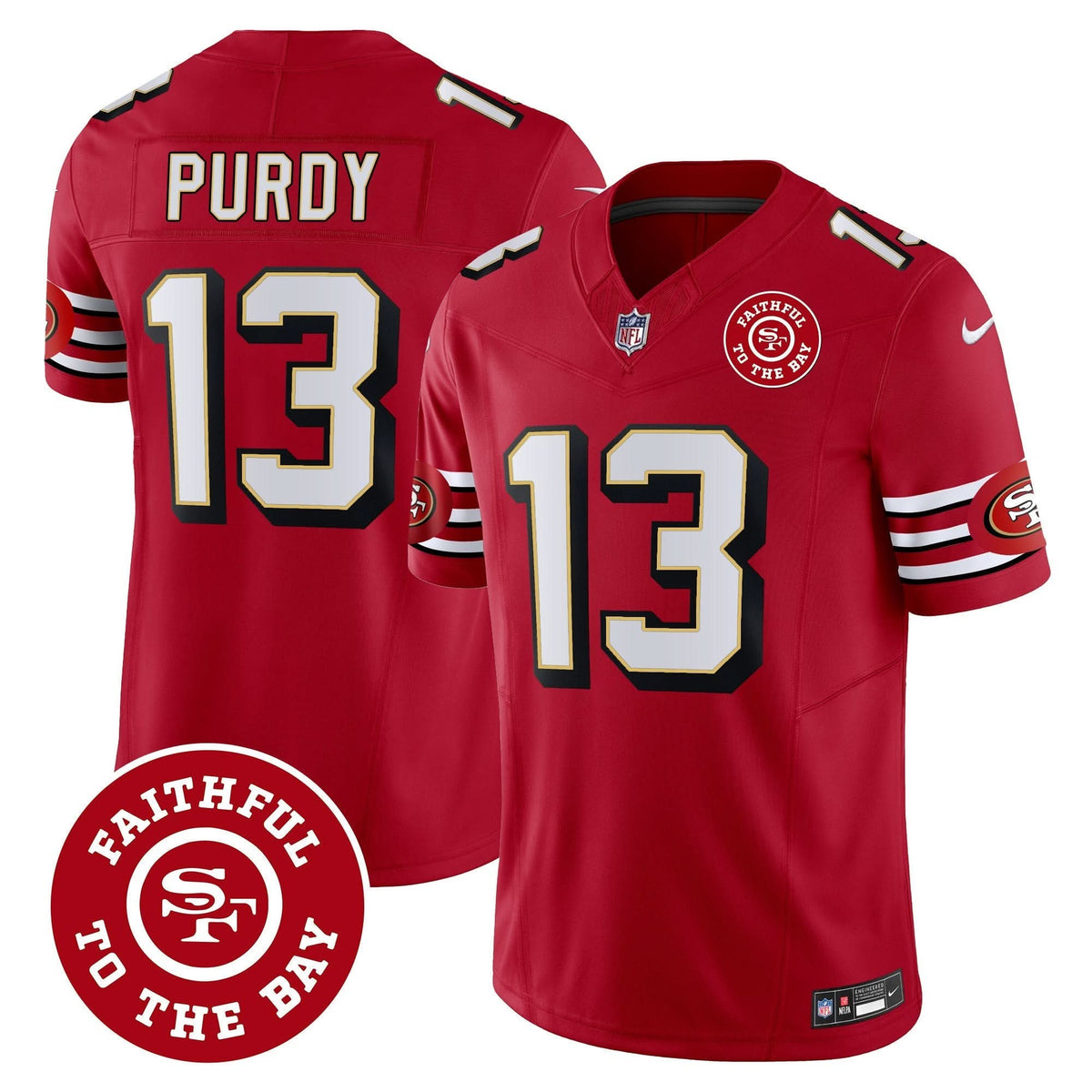 SF Throwback Faithful To The Bay Patch Vapor Limited Jersey