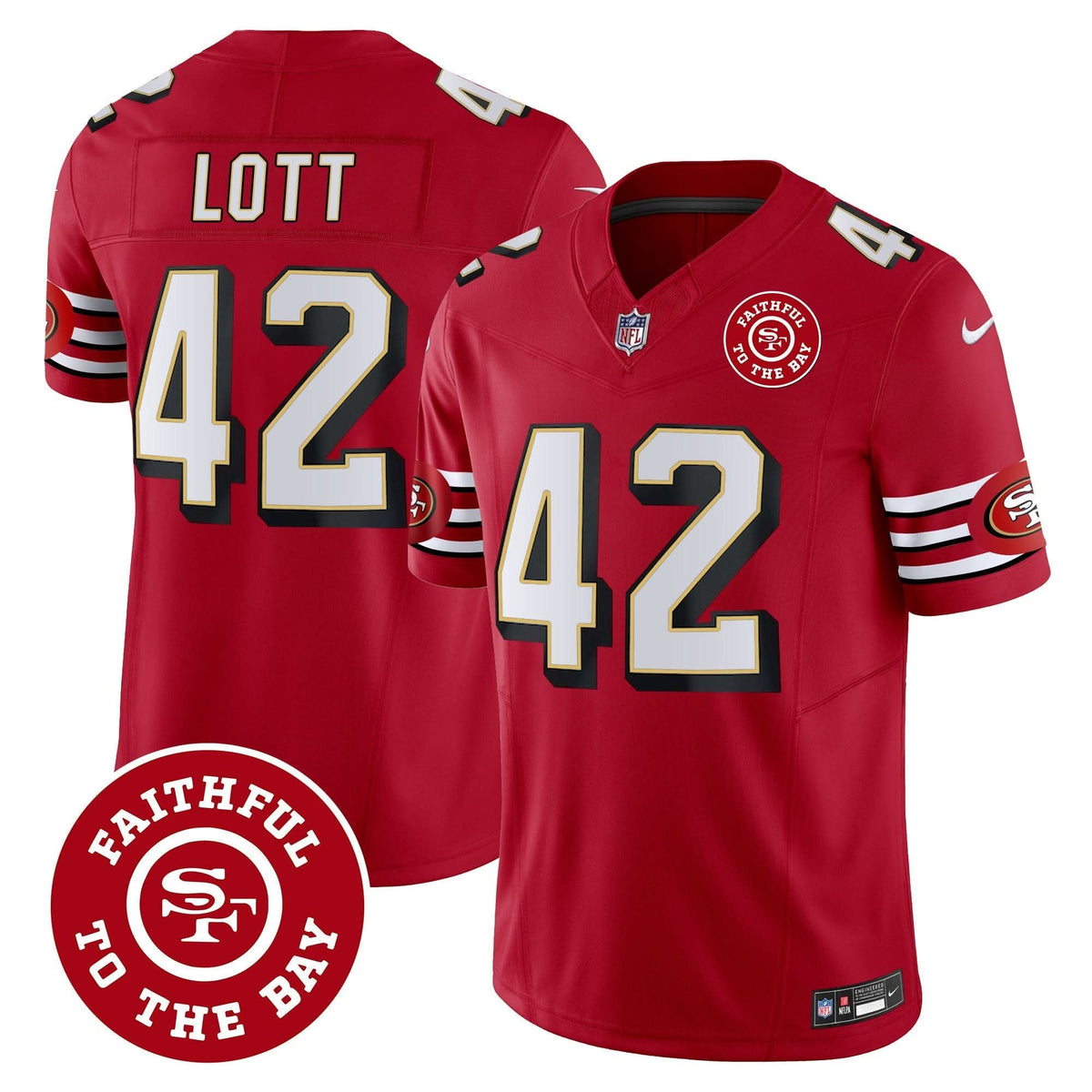 SF Throwback Faithful To The Bay Patch Vapor Limited Jersey