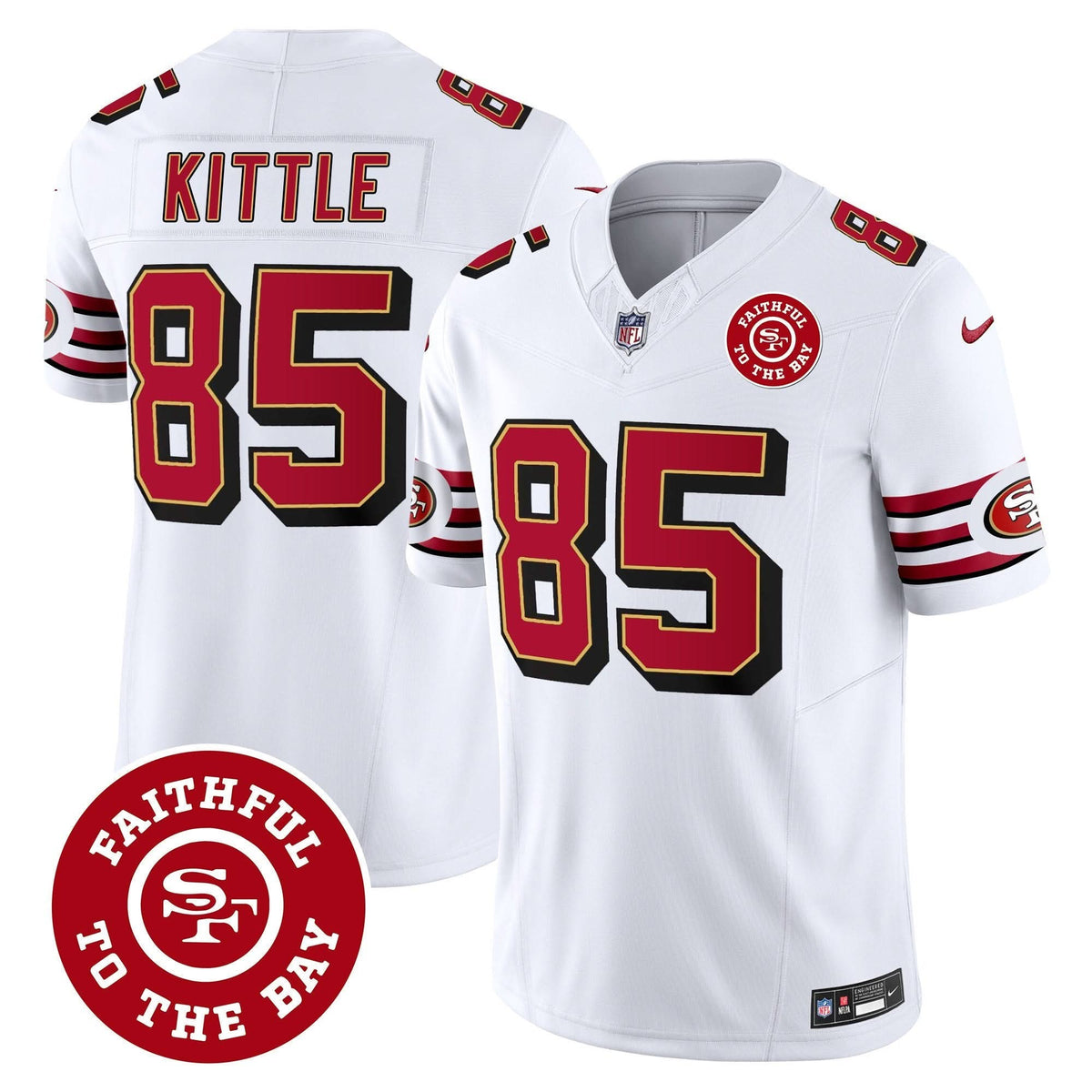SF Throwback Faithful To The Bay Patch Vapor Limited Jersey