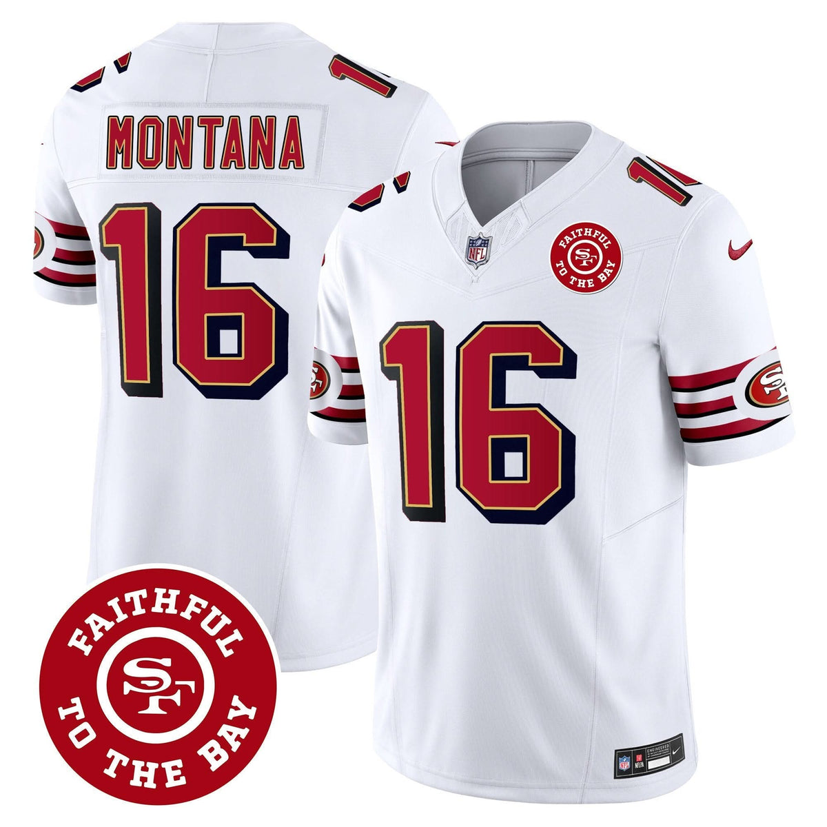 SF Throwback Faithful To The Bay Patch Vapor Limited Jersey