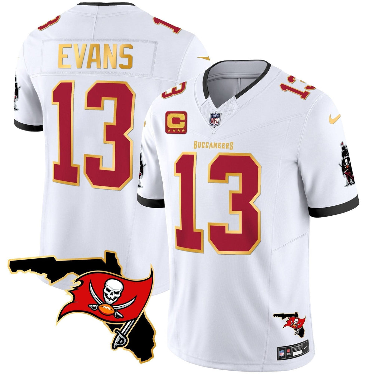 TB Florida Patch Gold Trim Vapor Jersey