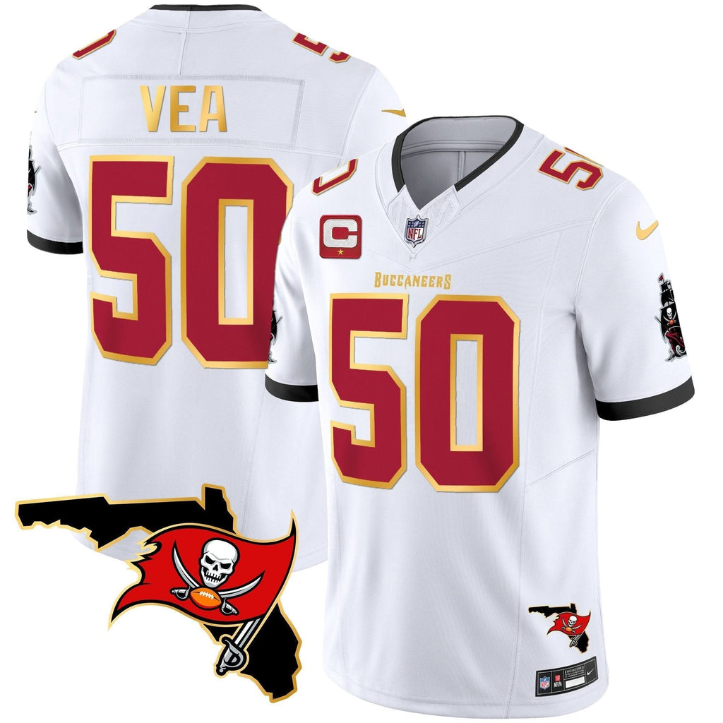 TB Florida Patch Gold Trim Vapor Jersey