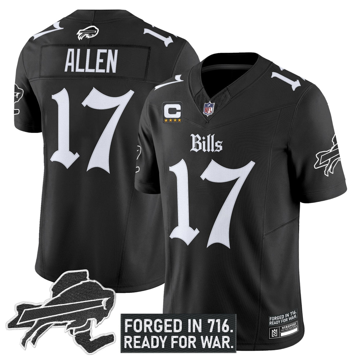 BUF 'Gothic Cold Front Edition' Vapor Limited Jersey