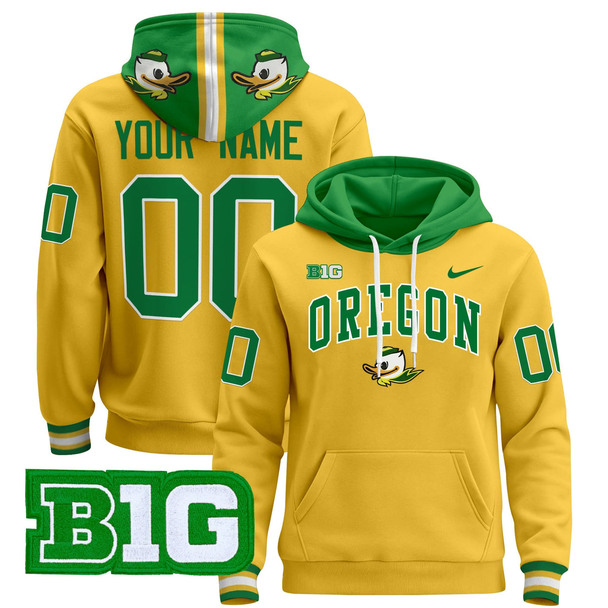 Oregon Ducks 2024 Custom Pullover Hoodie V4