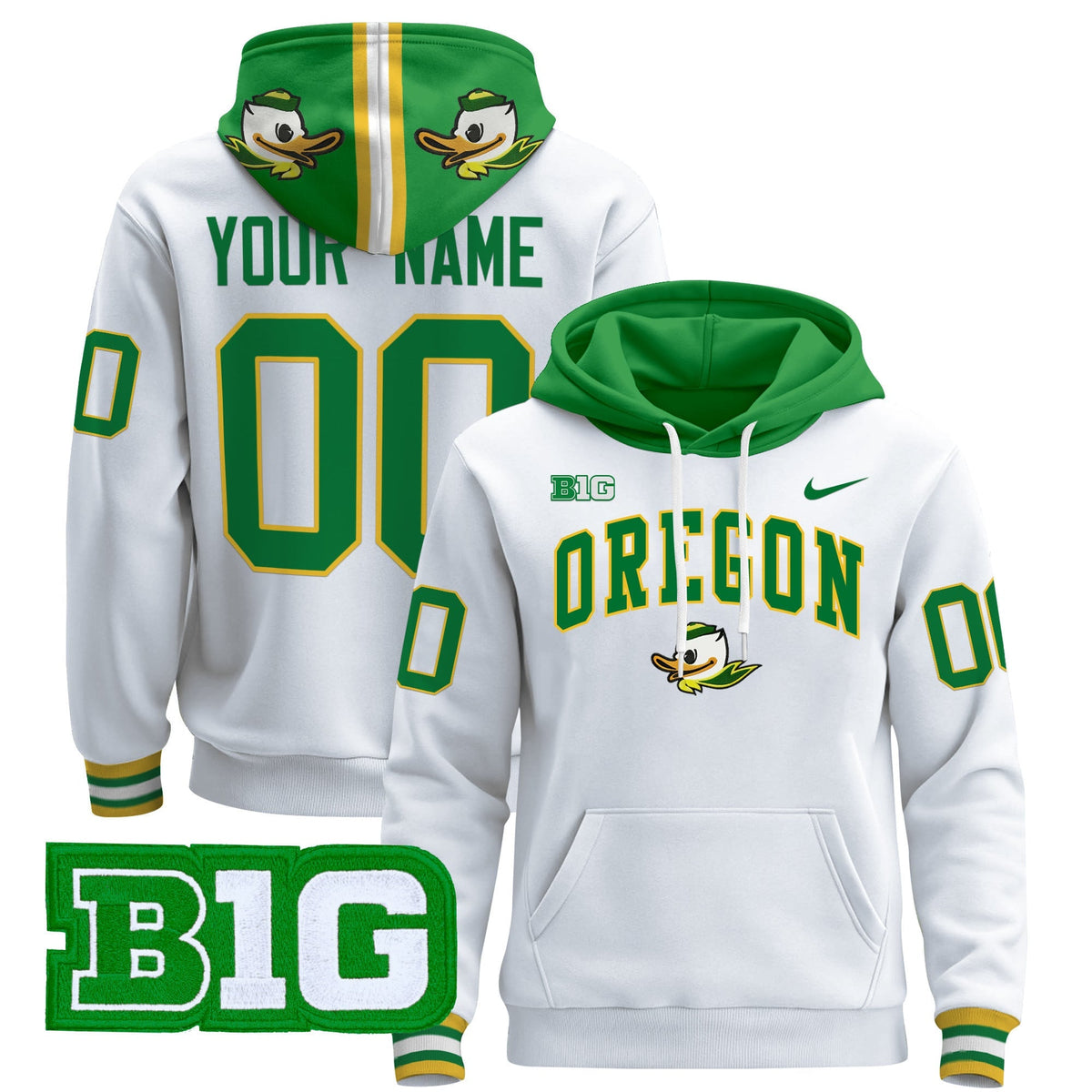 Oregon Ducks 2024 Custom Pullover Hoodie V4