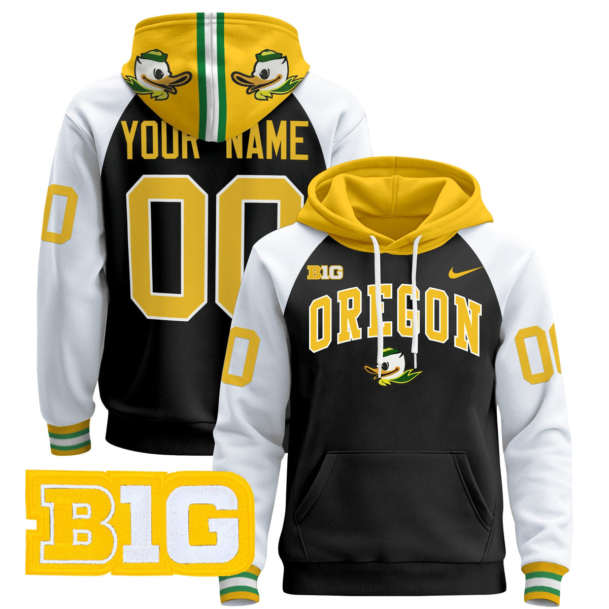 Oregon Ducks 2024 Custom Pullover Hoodie V4