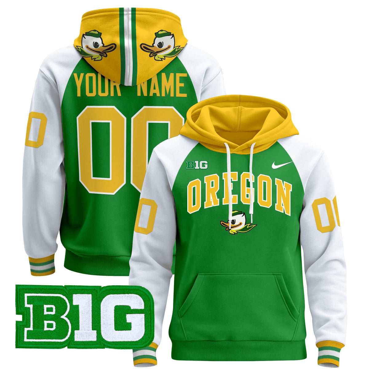 Oregon Ducks 2024 Custom Pullover Hoodie V4