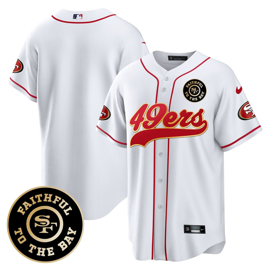 SF Faithful To The Bay Patch Baseball Jersey - All Stitched