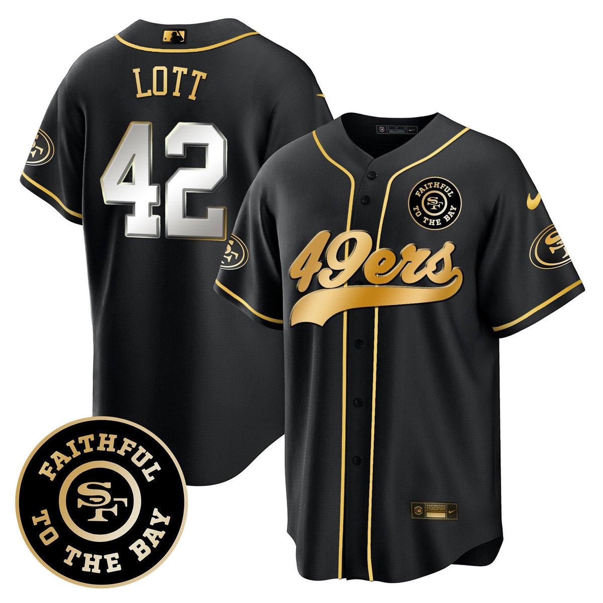 SF Faithful To The Bay Patch Baseball Jersey - All Stitched