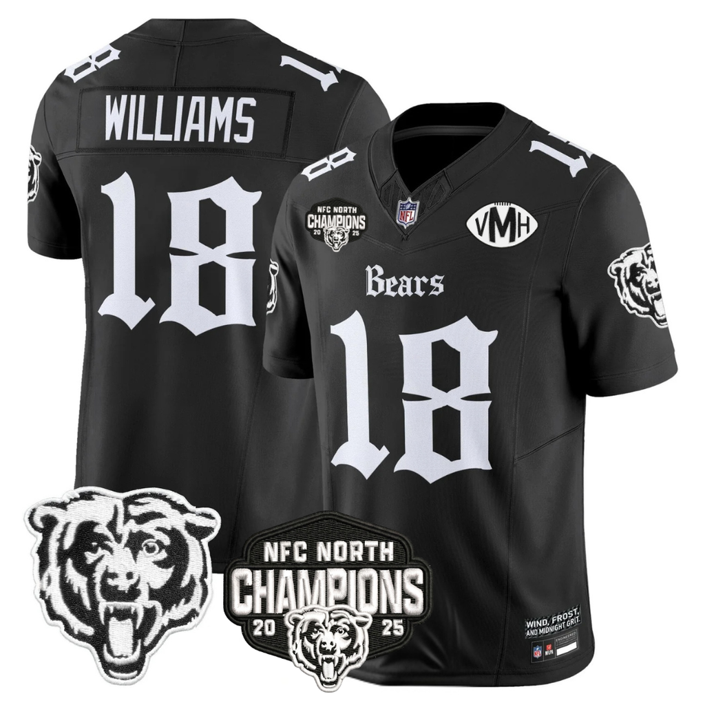 CHI 'Gothic Midway Legacy' NFC North Champions Patch Vapor Limited Jersey