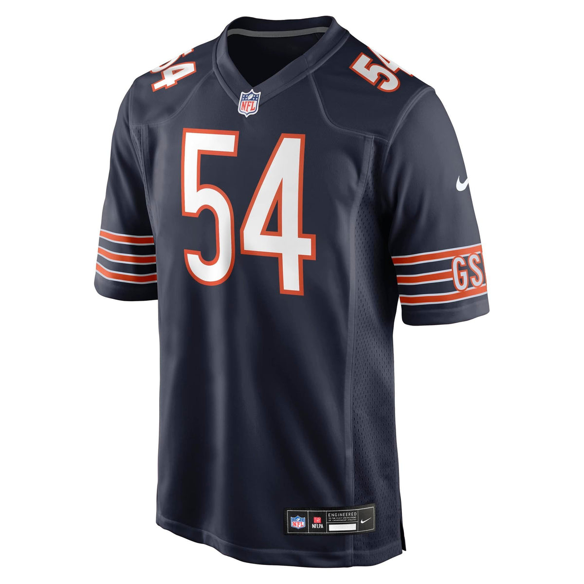 Men's Chicago Bears Logan Jones Nike Navy Team Game Jersey