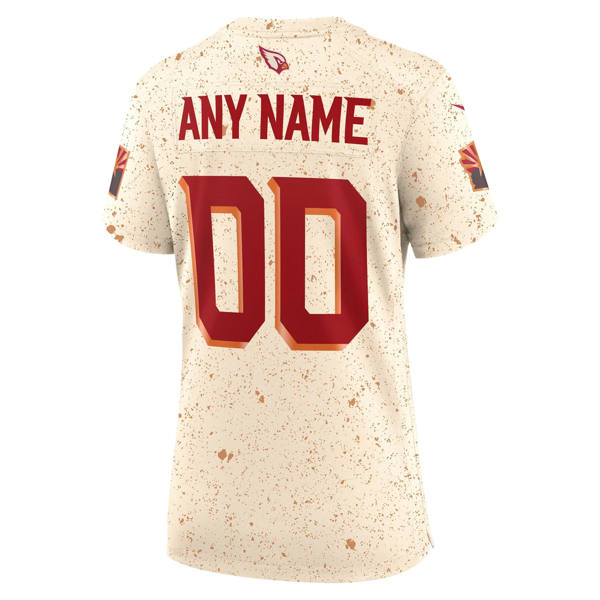 Women's Arizona Cardinals Nike Natural 2025 Rivalries Collection Custom Game Jersey