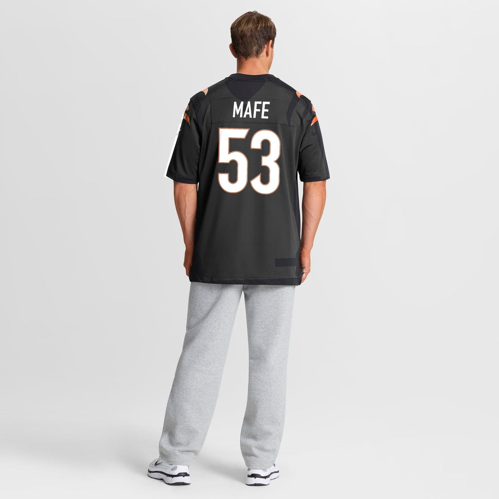 Men's Cincinnati Bengals Boye Mafe Nike Black Team Game Jersey
