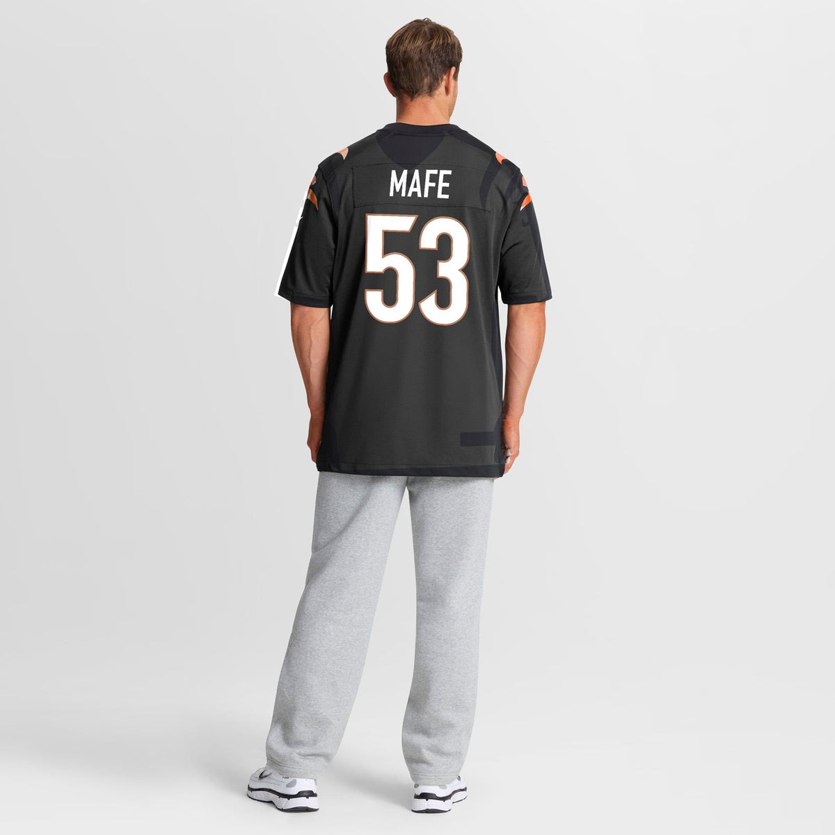 Men's Cincinnati Bengals Boye Mafe Nike Black Team Game Jersey