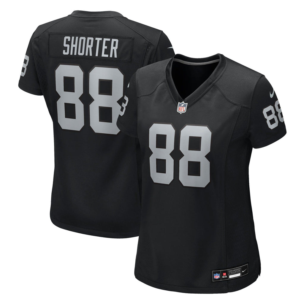 Women's Las Vegas Raiders Justin Shorter Nike Black Team Game Jersey